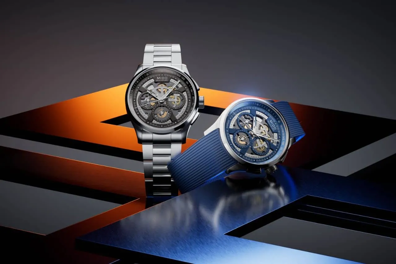 Mido Multifort Skeleton Chronograph, deportivo, robusto y preciso