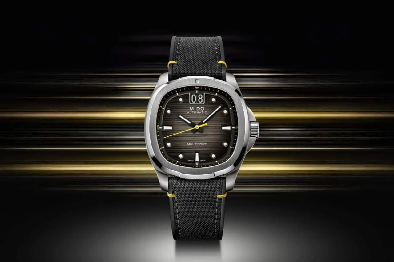 Multifort TV Big Date de Mido: precisión vibrante con espíritu setentero