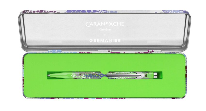 Caran d'Ache + Germanier NM0849_116 849 Germanier Green box open