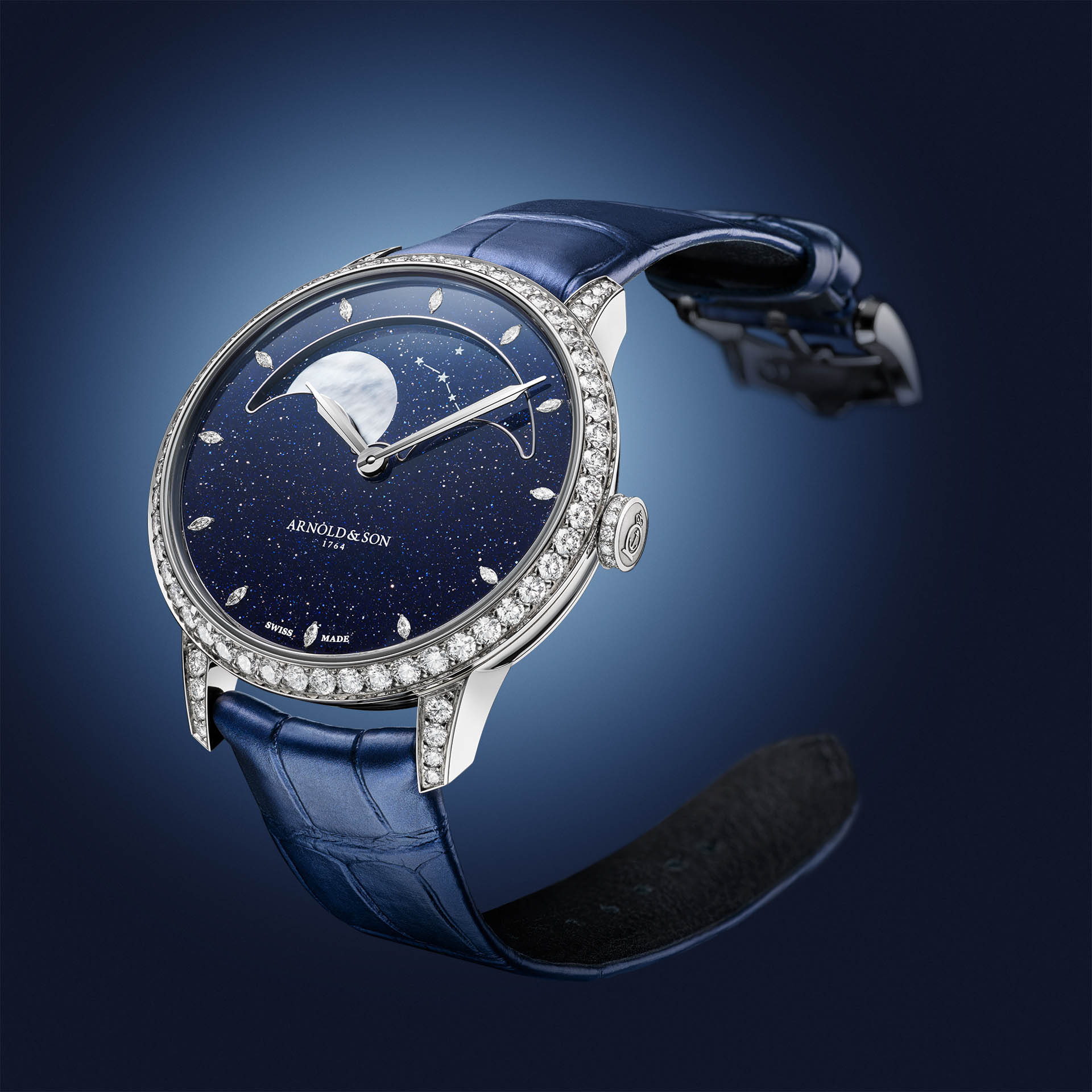 Perpetual Moon 38 Aventurine Edition de Arnold Son lujo y poesía lunar en la muñeca Watches World Perpetual Moon 38 Aventurine Edition de Arnold Son lujo y poesía lunar en la muñeca