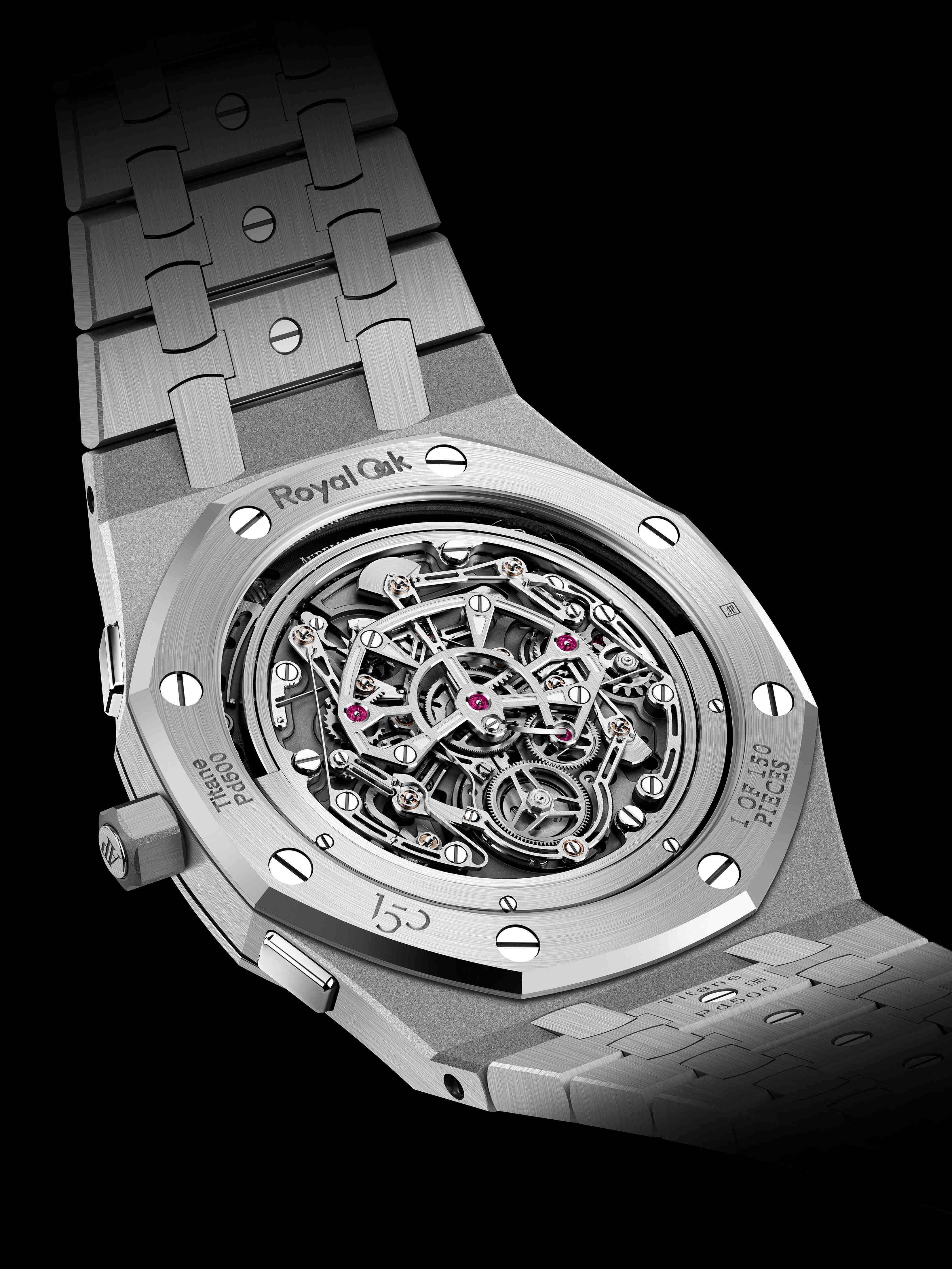 Audemars Piguet Royal Oak Jumbo ExtraThin Flying Tourbillon Chronograph RD5 150th Anniversary back Watches World Audemars Piguet Royal Oak Jumbo Extra Thin Flying Tourbillon Chronograph RD5 150th Anniversary back