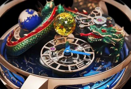 Jacob & Co ASTRONOMIA SOLAR DRAGON Rose Gold destacada