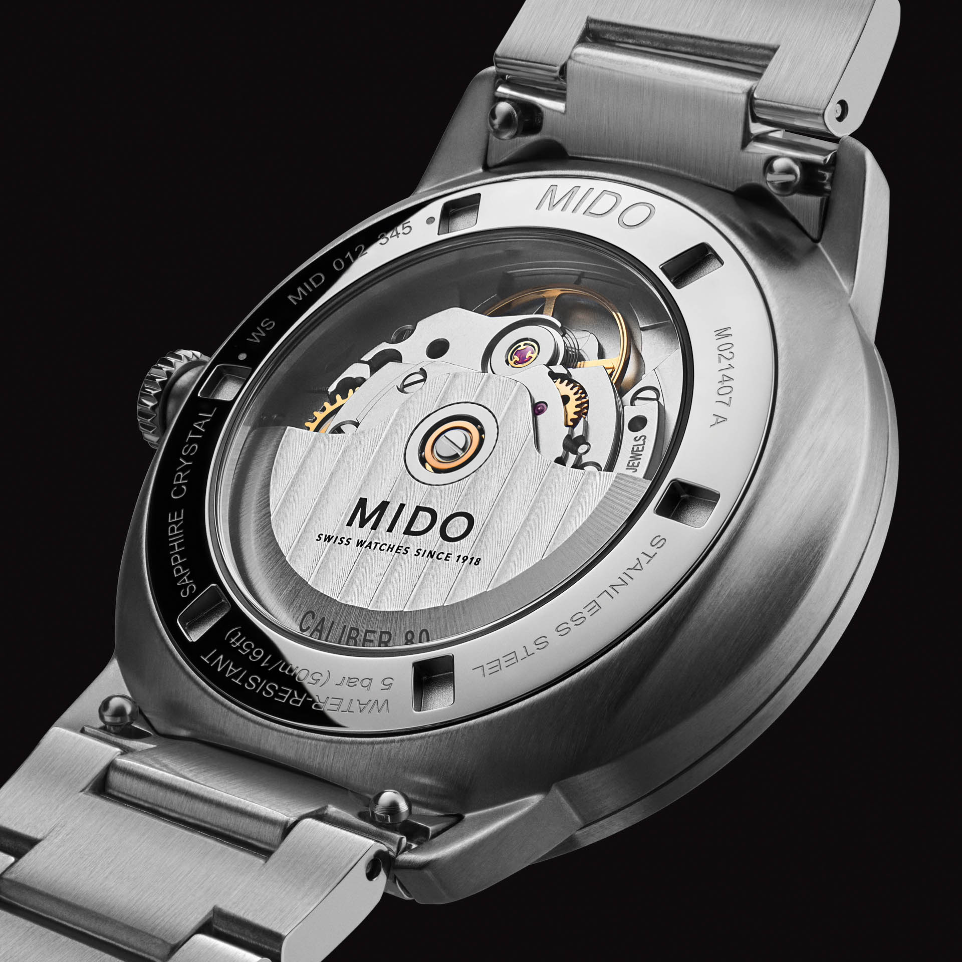 M0214071141104Commander Gradient CatrinesSpecial EditionPR06 Watches World Mido Commander Gradient Catrines una explosión de tradición y color