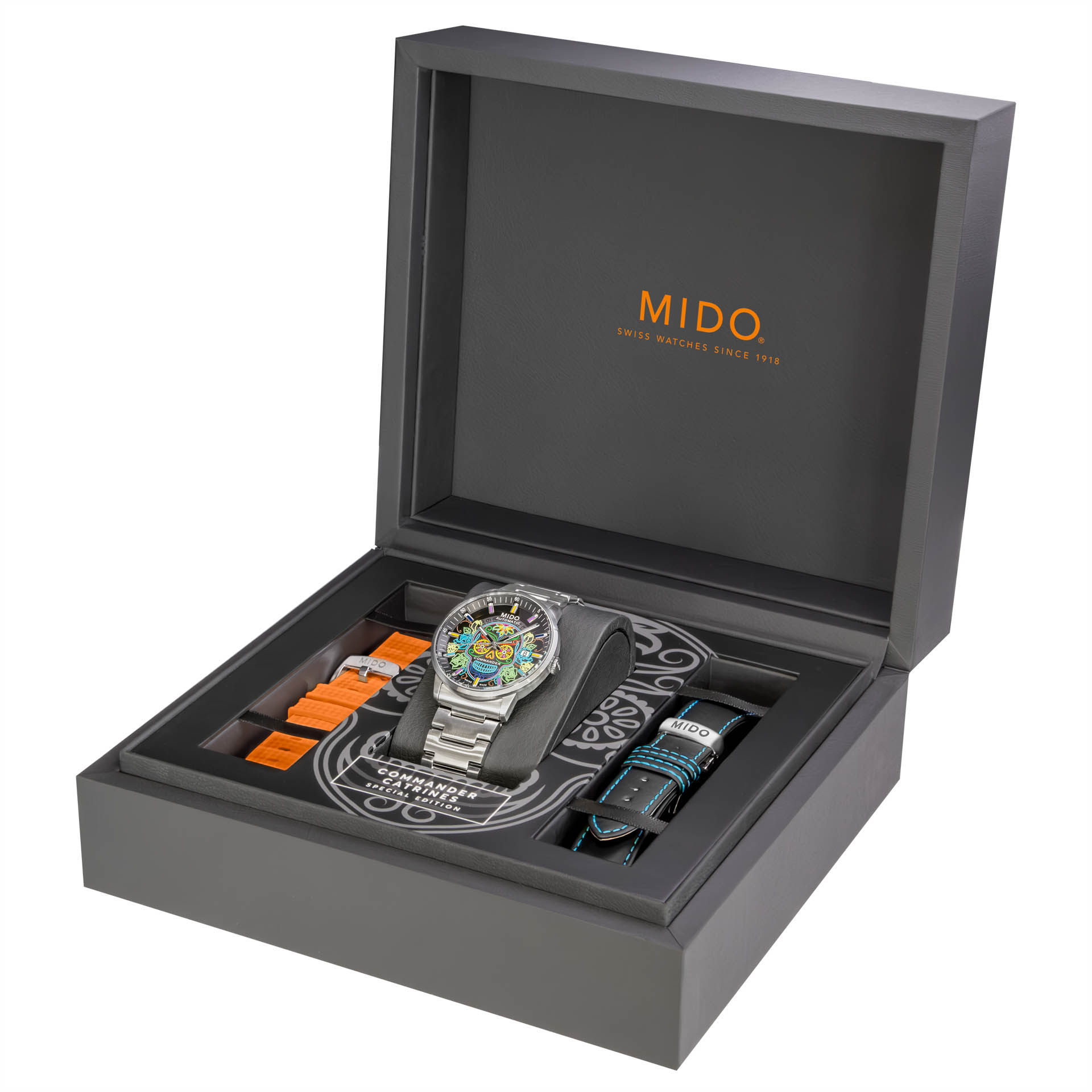 M0214071141104Commander Gradient CatrinesSpecial Editionwatchbox Watches World Mido Commander Gradient Catrines una explosión de tradición y color