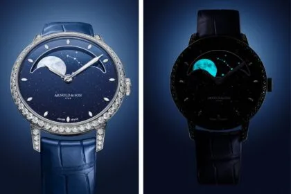 Perpetual Moon 38 Aventurine Edition de Arnold & Son: lujo y poesía lunar en la muñeca
