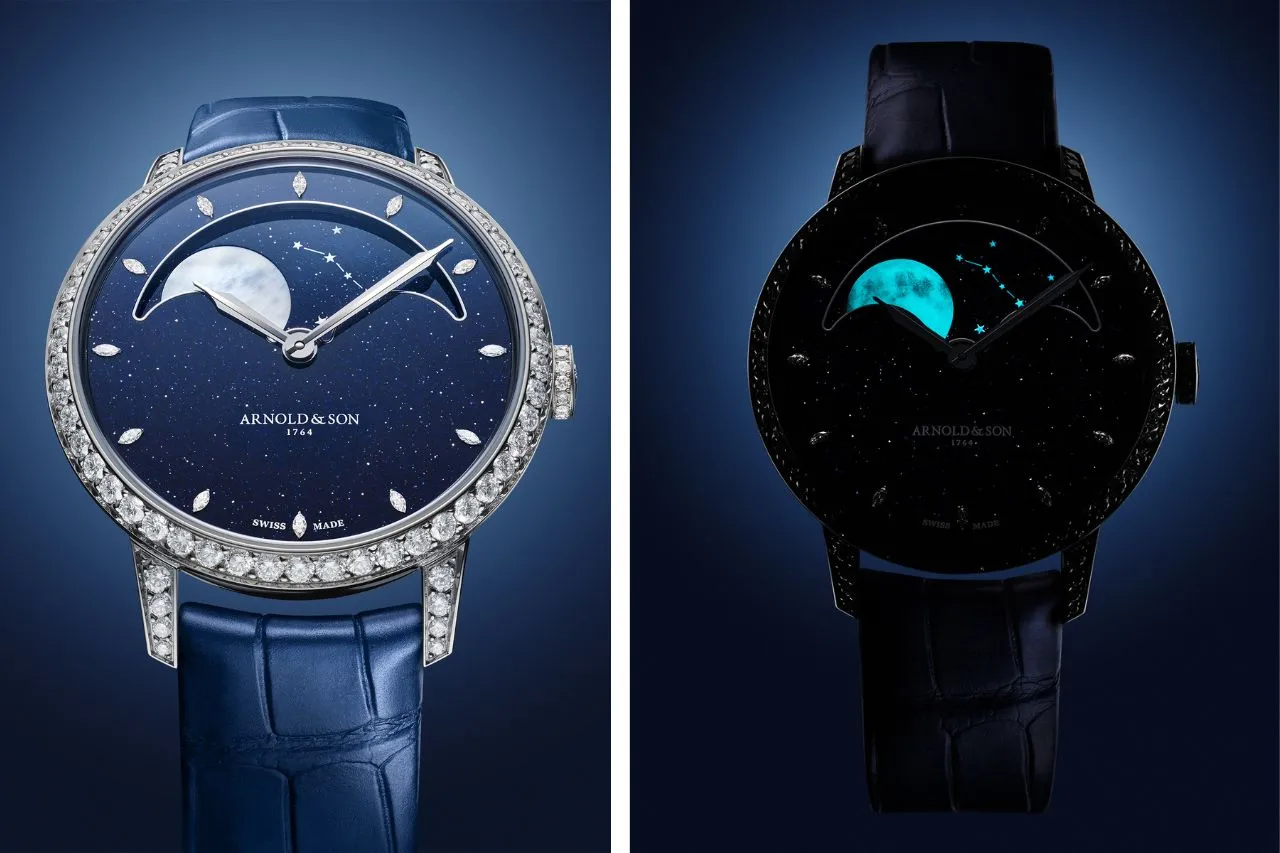 Perpetual Moon 38 Aventurine Edition de Arnold & Son: lujo y poesía lunar en la muñeca