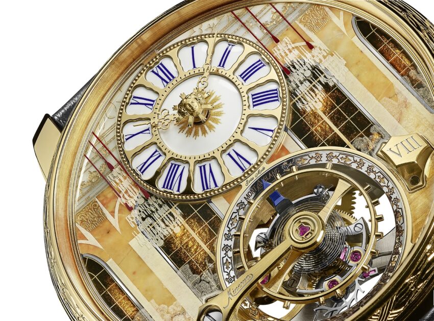 Montblanc Star Legacy Suspended Exo Tourbillon Château de Versailles closeup