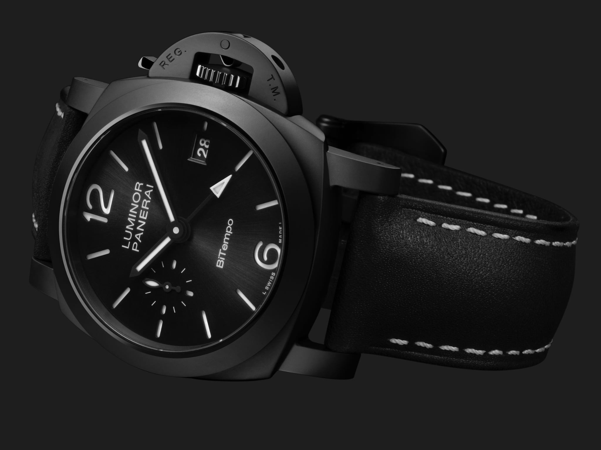 Panerai Luminor GMT CeramicaPAM014 Watches World Panerai Luminor GMT Ceramica PAM01460