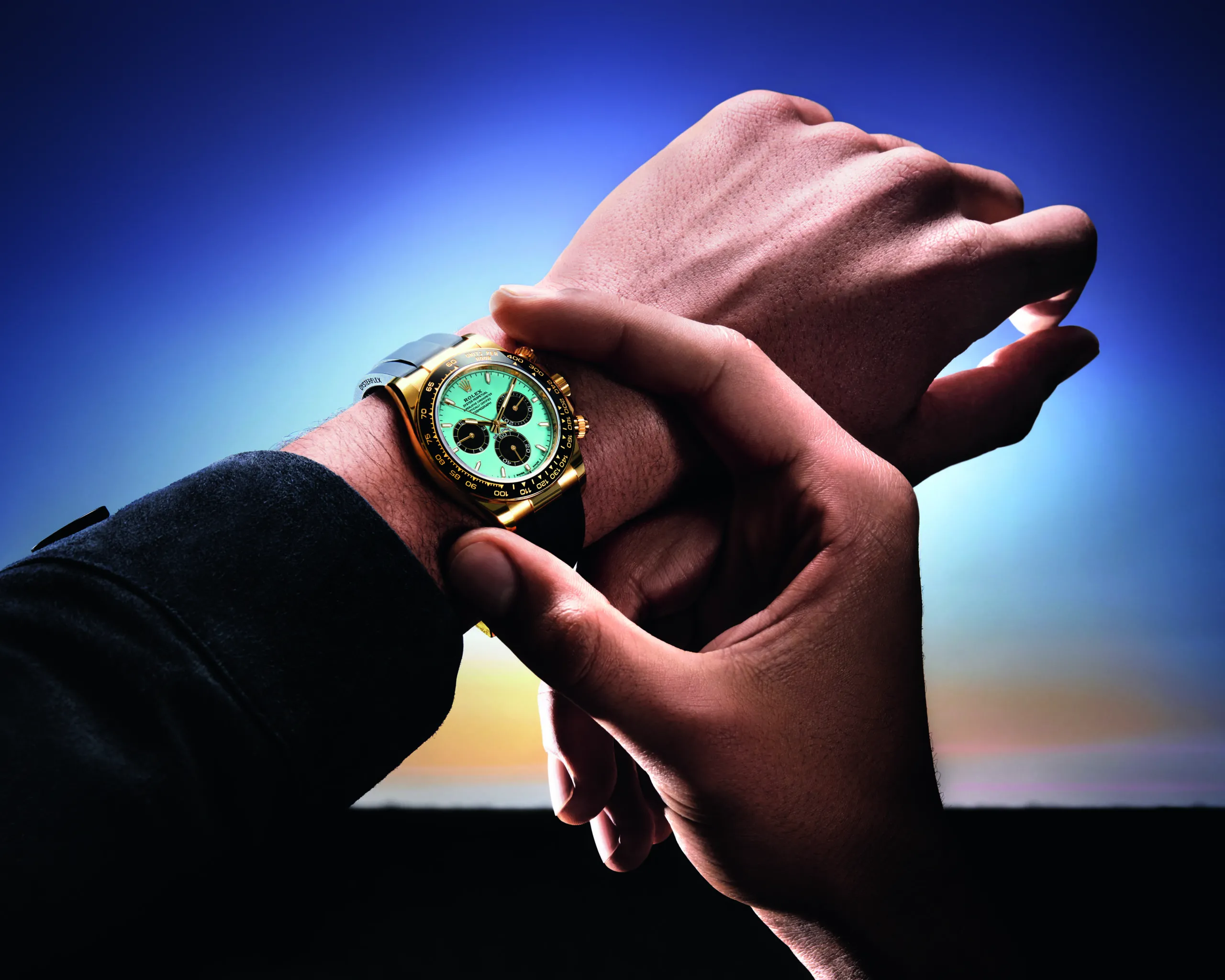 Rolex nuevas carátulas 2025 Cosmograph Daytona carátula turquesa m126518ln destacada