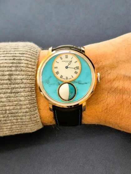 Arnold & Son Luna Magna Red Gold Turquoise: diálogo entre la Luna y la Tierra