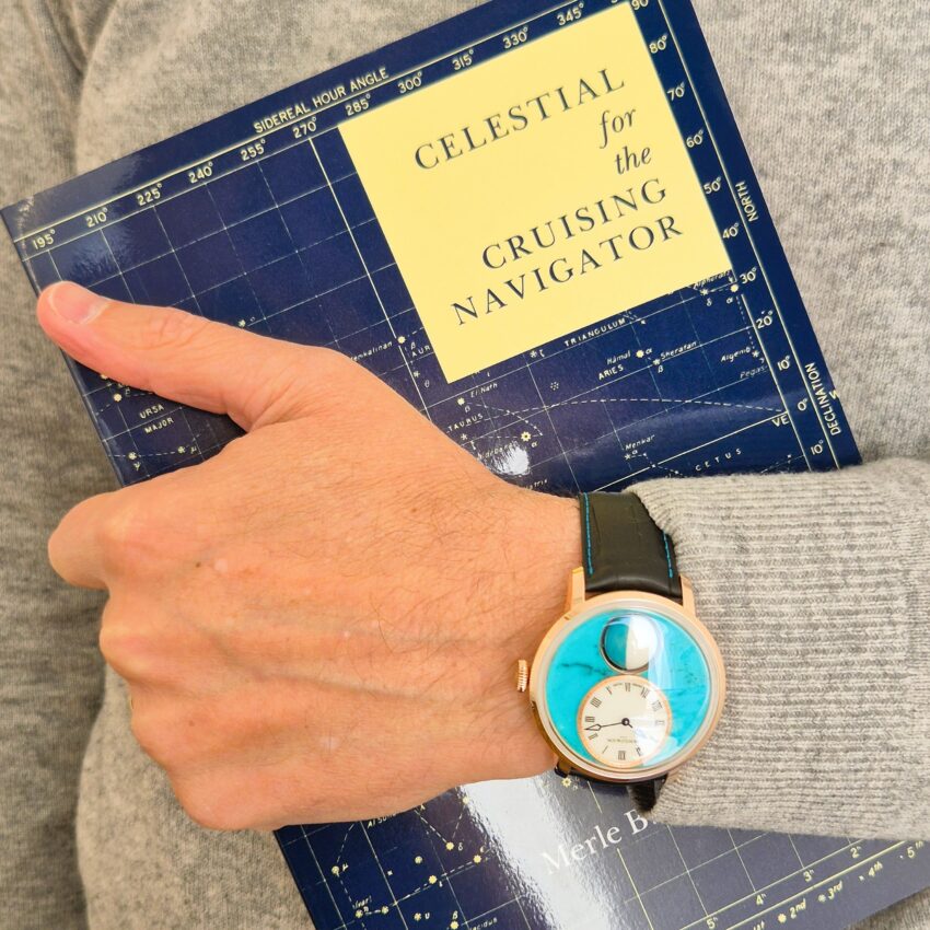 Arnold & Son Luna Magna Red Gold Turquoise