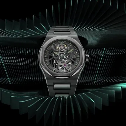 La poderosa ingeniería del Girard-Perregaux Laureato Skeleton Aston Martin Edition