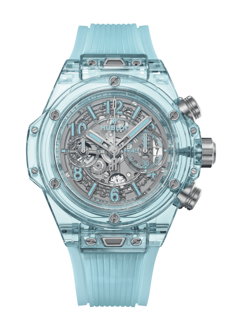 Hublot Big Bang Unico Water Blue Sapphire.