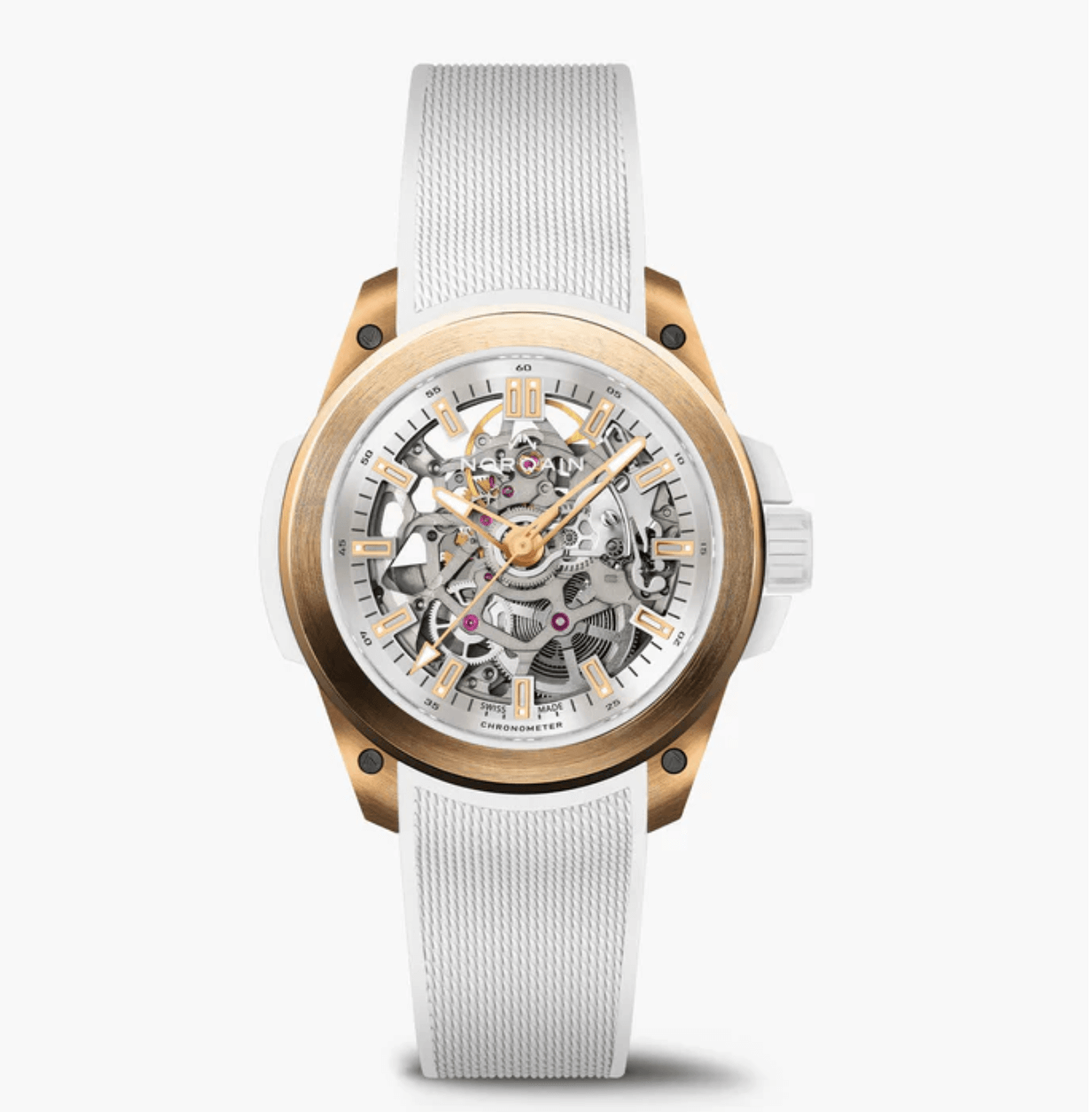 NORQAIN Wild ONE 39mm SkeletonRED GOLDFRENTE Watches World