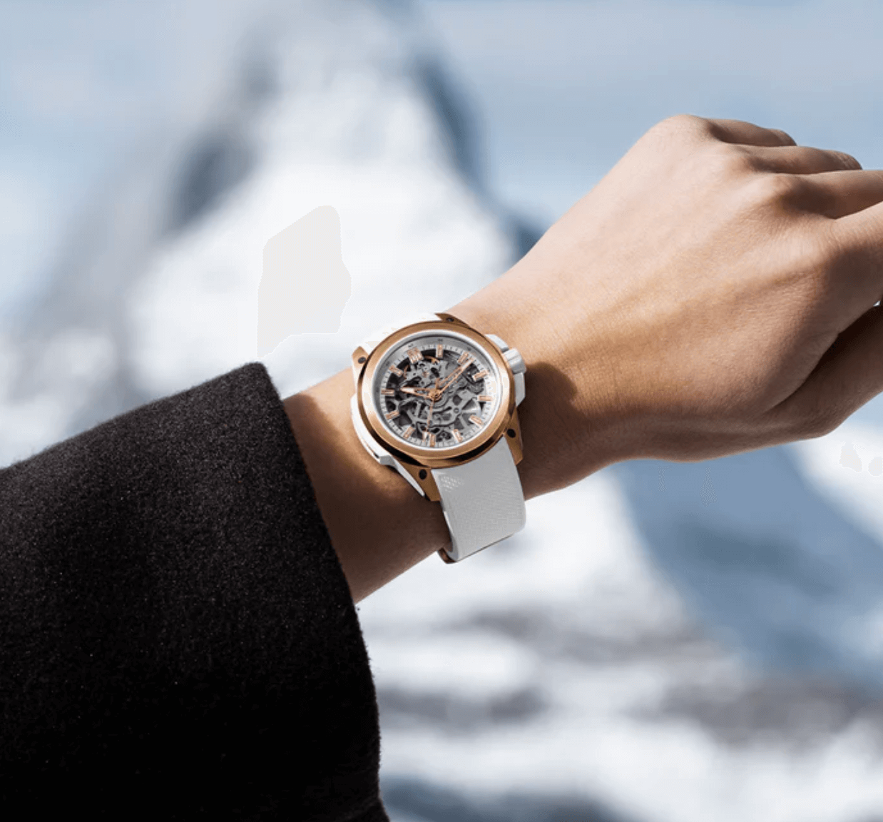 NORQAIN Wild ONE 39mm SkeletonRED GOLD LIFESTYLE Watches World