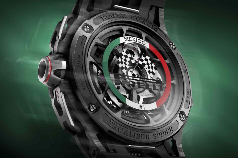 Roger Dubuis Excalibur Spider Pirelli Flyback Chronograph Mexico Edition RDDBEX1186 back