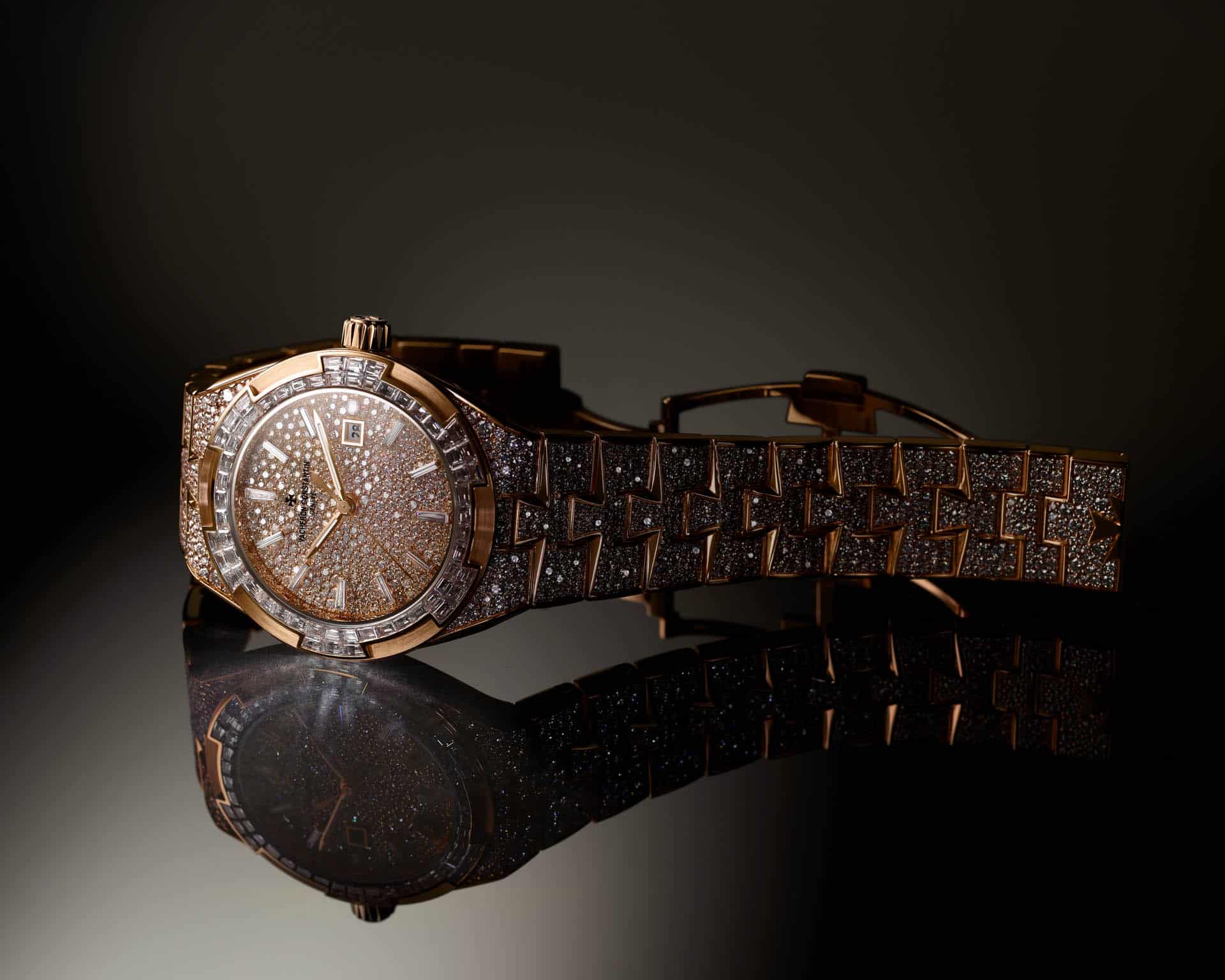 Overseas SelfWinding High Jewellery Watches World Nuevo modelo Overseas Self Winding High Jewellery de Vacheron Constantin en oro rosa 5N