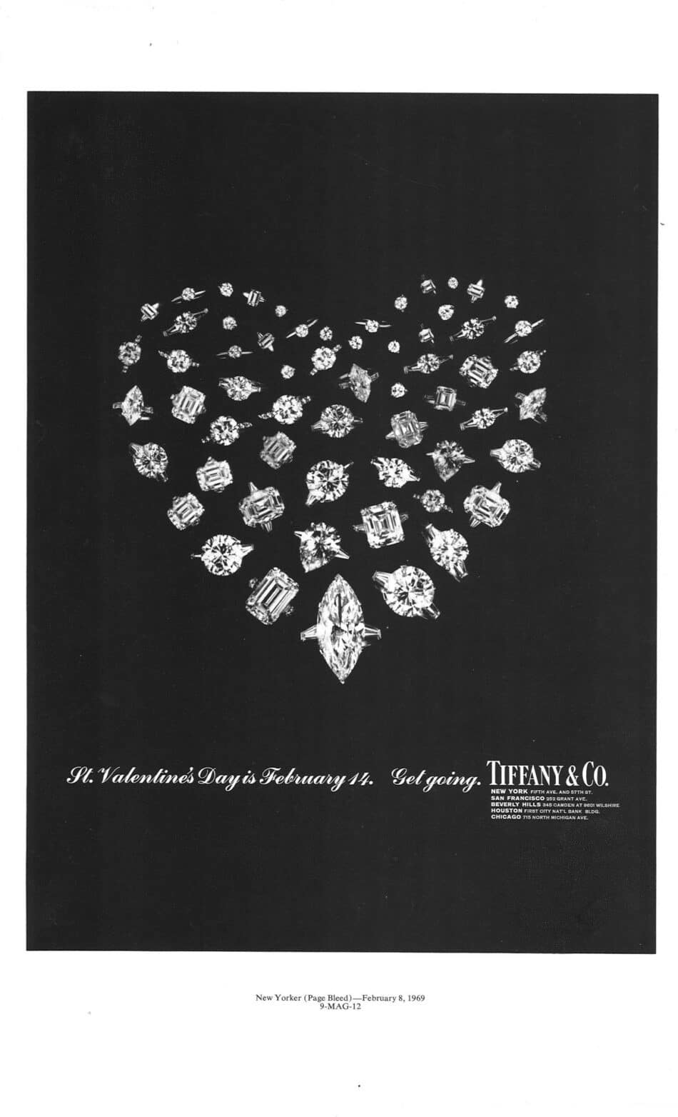 Cartel publicitario de la campaña de 1969 de Tiffany