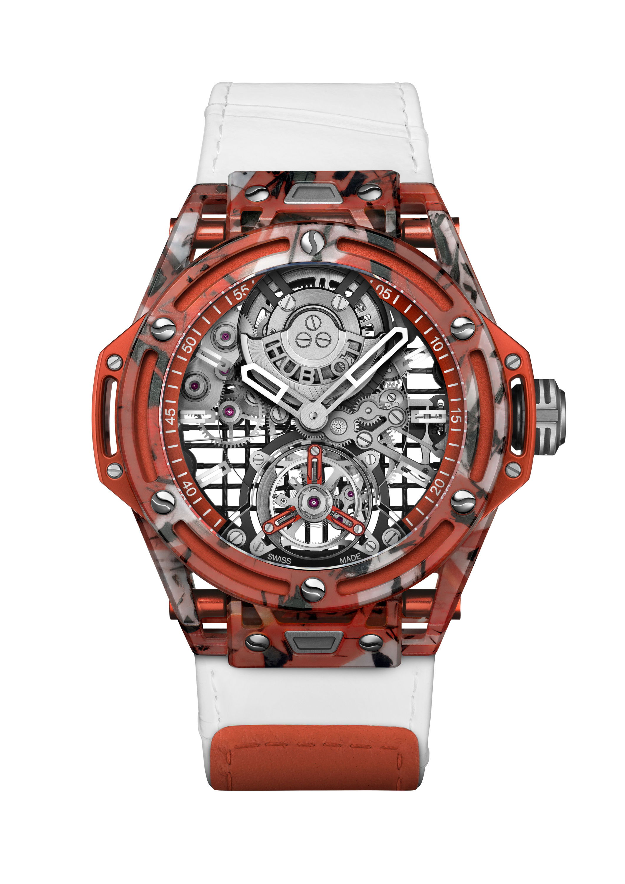 HUBLOT BIG BANG TOURBILLON NOVAK DJOKOVIC GOAT EDITION ORANGE 5 Watches World