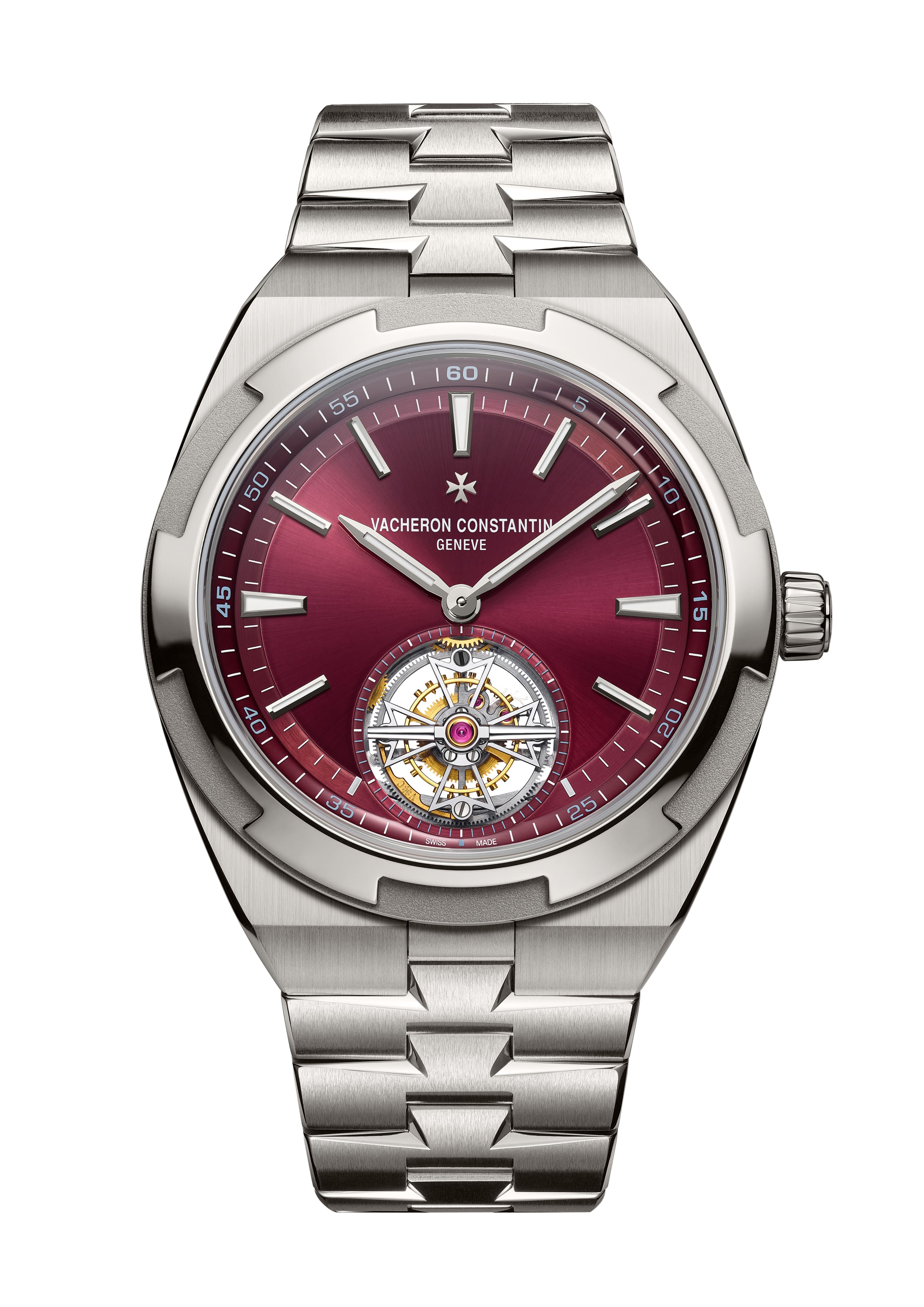 OverseastourbillonSDT6000V210TH179 Watches World Vacheron Constantin Overseas Tourbillon Titanium Red
