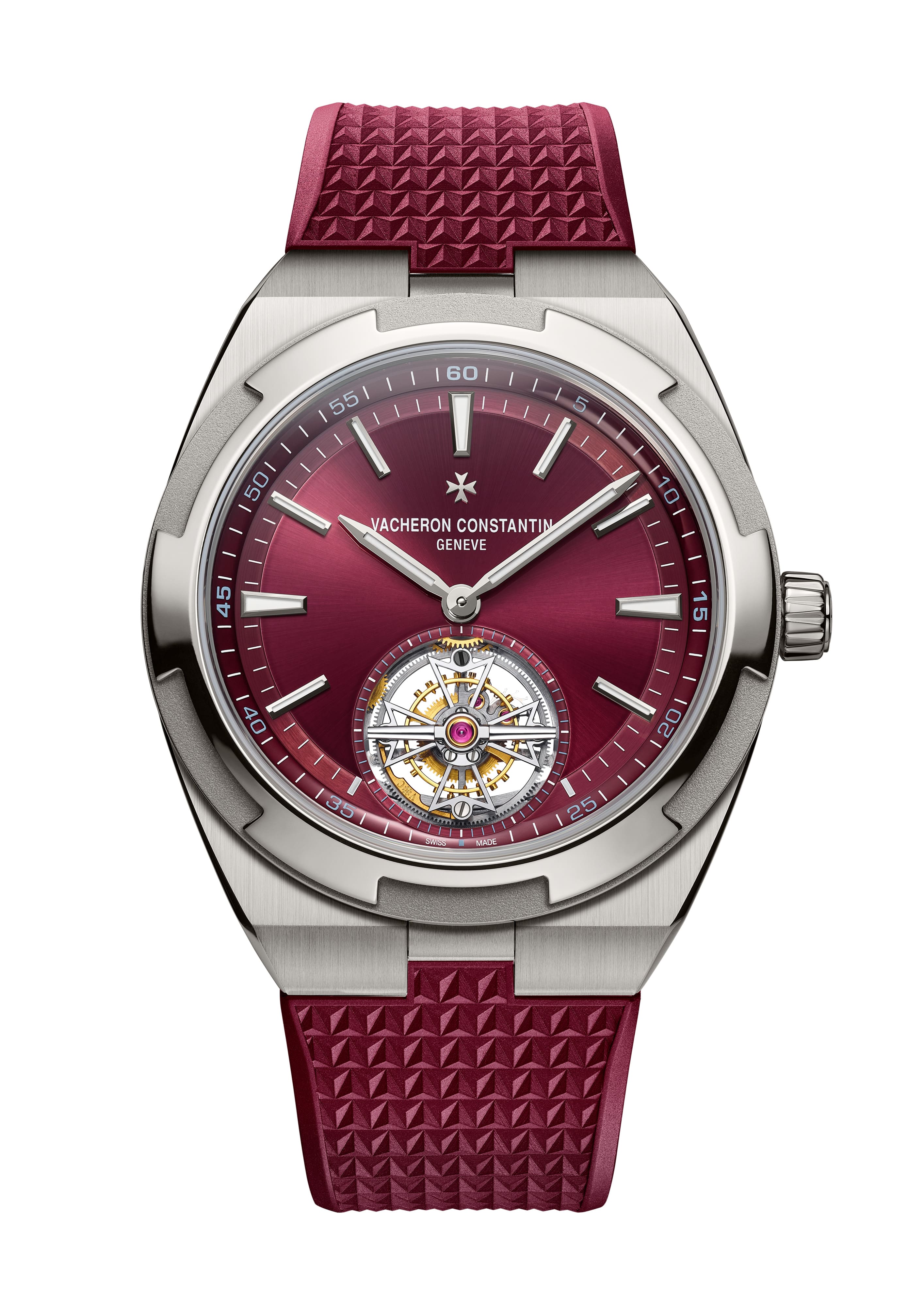 OverseastourbillonSDT6000V210TH179RB Watches World Vacheron Constantin Overseas Tourbillon Titanium Red