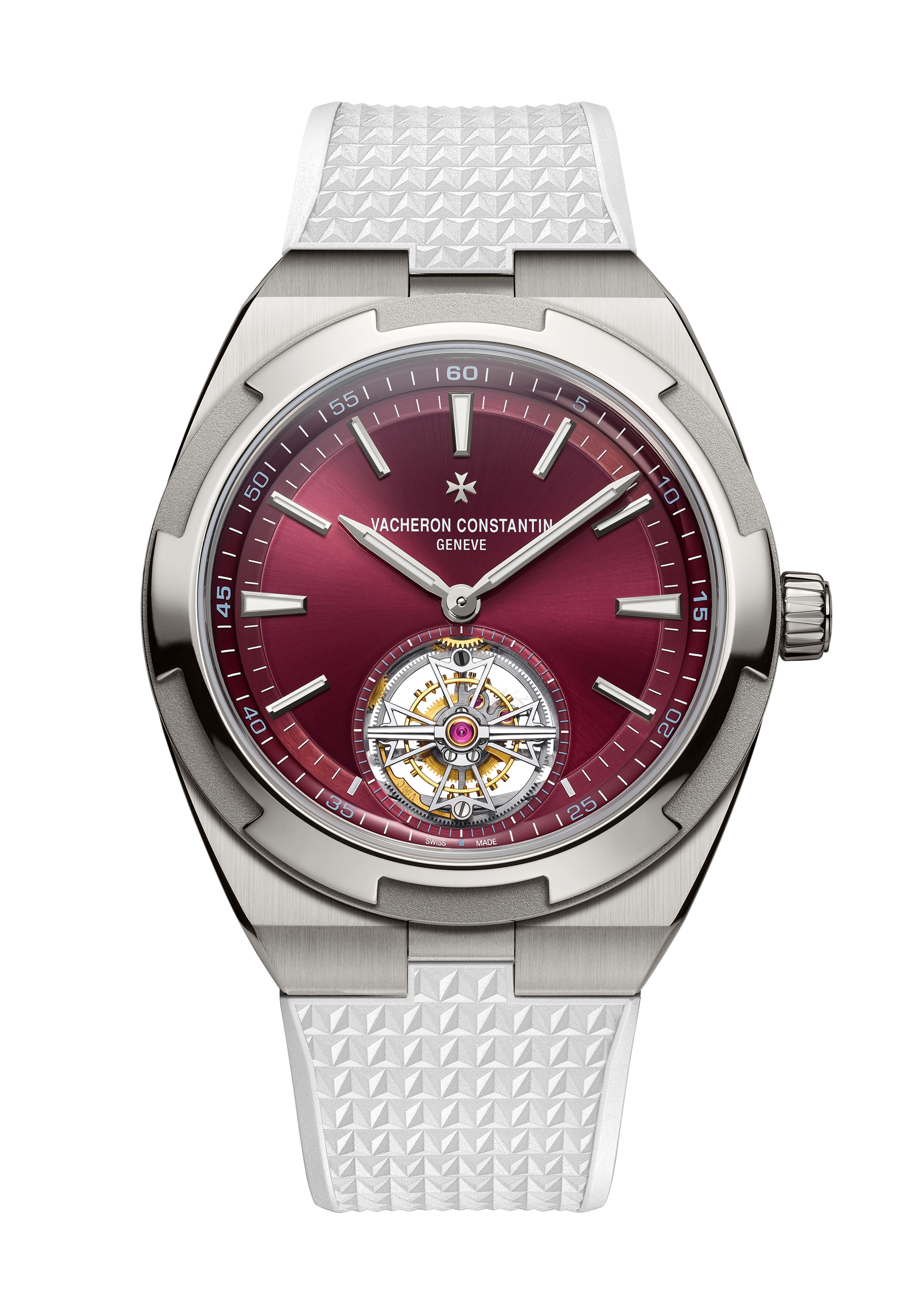 OverseastourbillonSDT6000V210TH179RW Watches World Vacheron Constantin Overseas Tourbillon Titanium Red