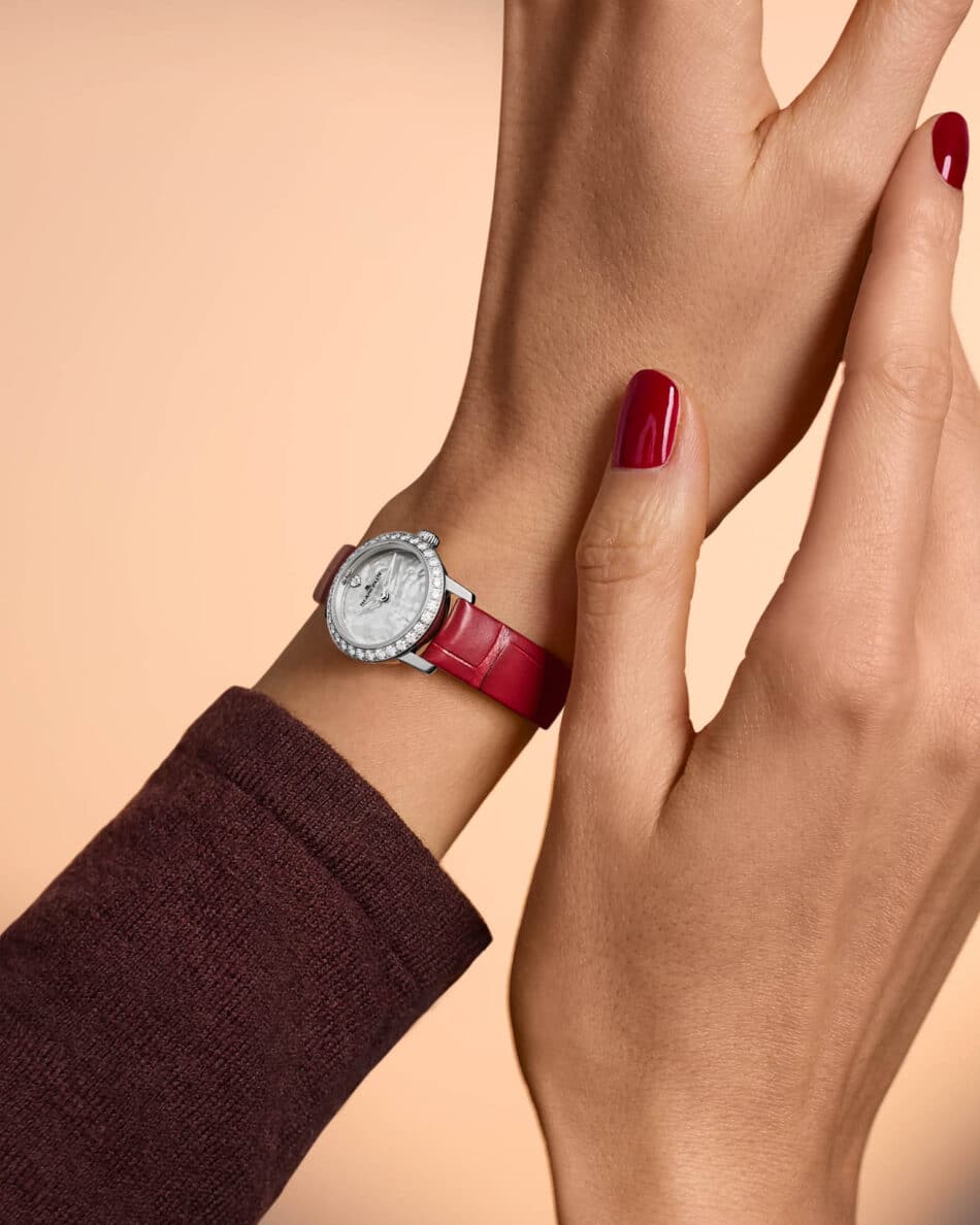 Correa roja Chérie del mini Villeret Saint-Valentin 2026 de Blancpain