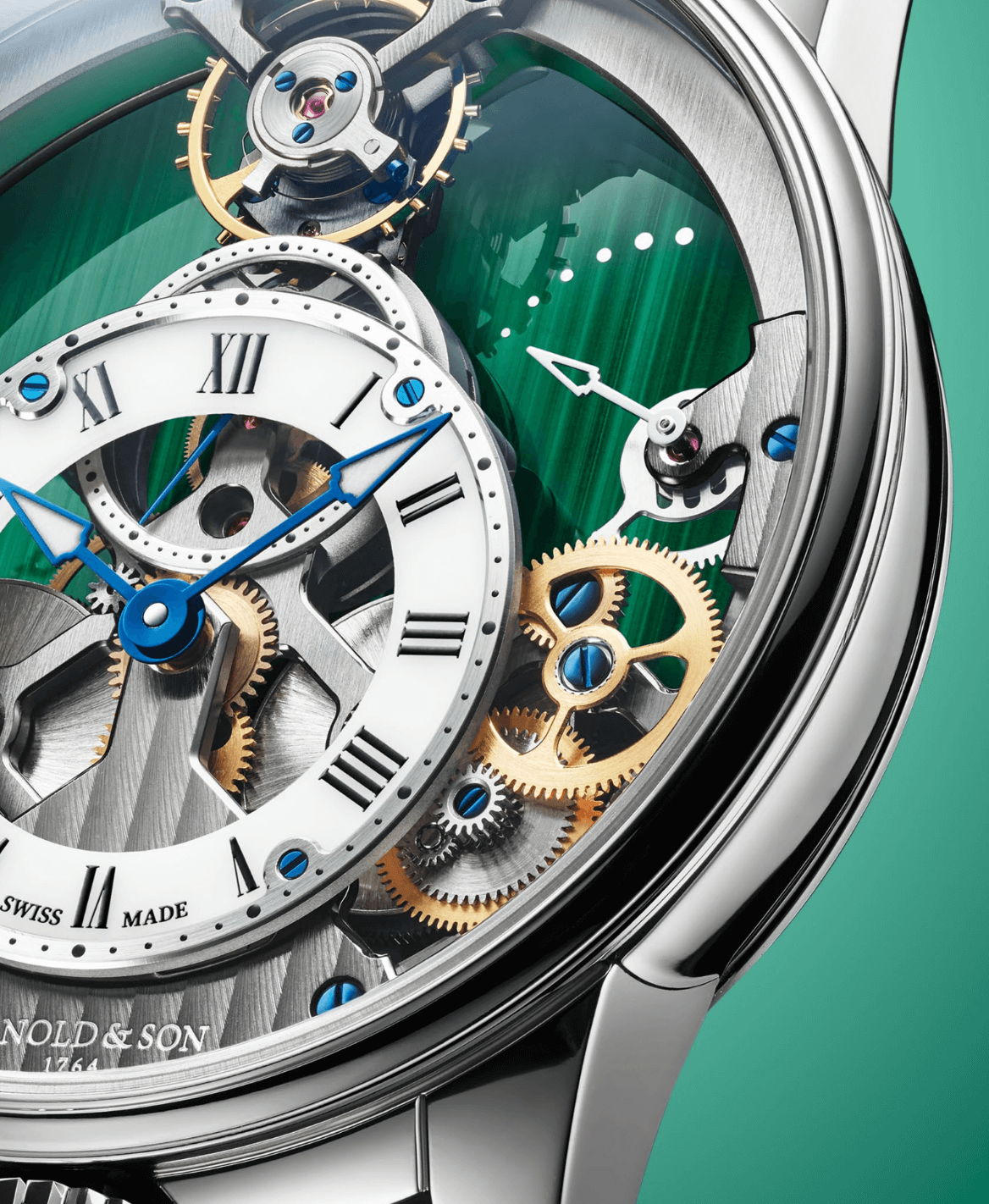 Arnold Son Time Pyramid 425 MalachiteBARRILETES Watches World