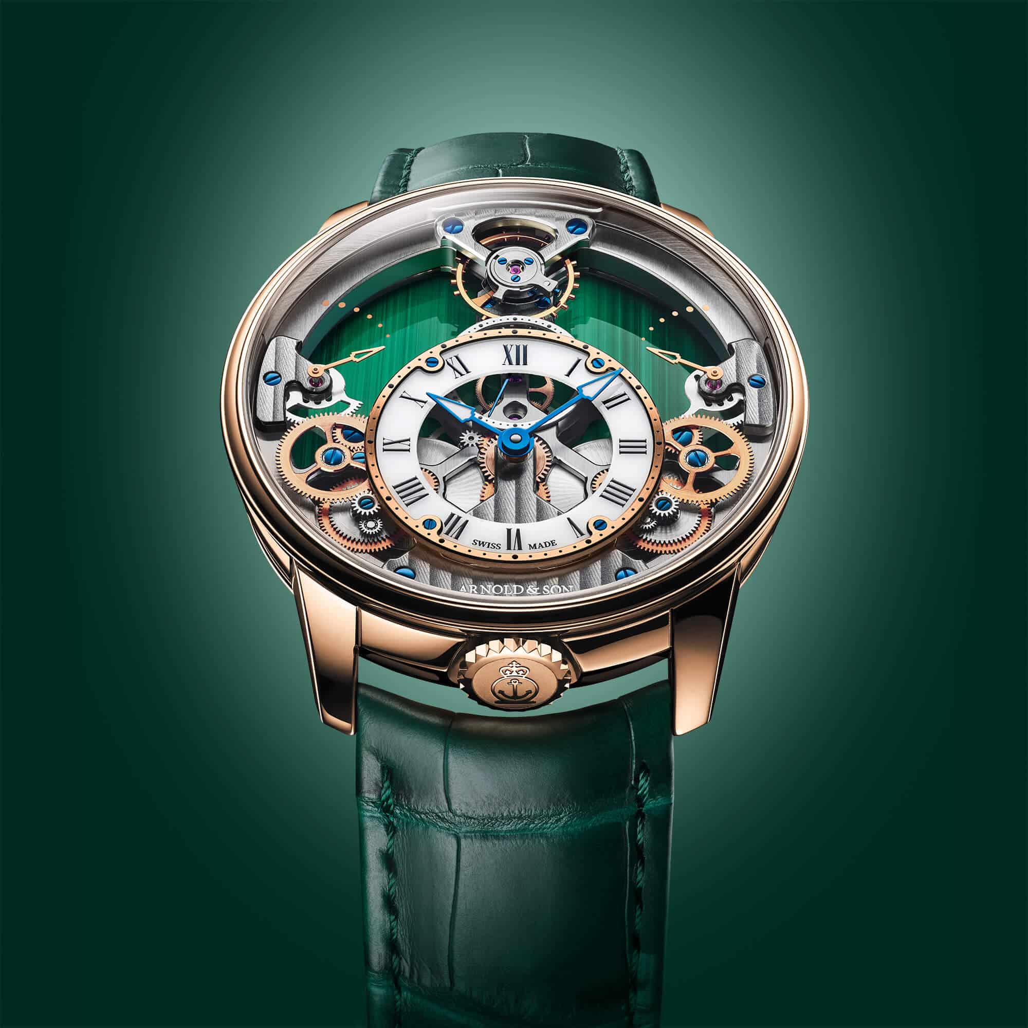 Arnold Son Time Pyramid 425 MalachiteOROFRENTE Watches World