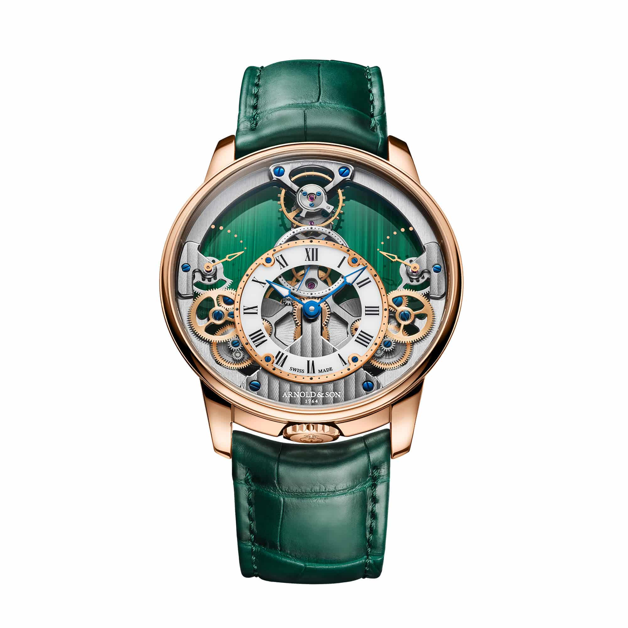 Arnold Son Time Pyramid 425 MalachiteOROGALERIA Watches World