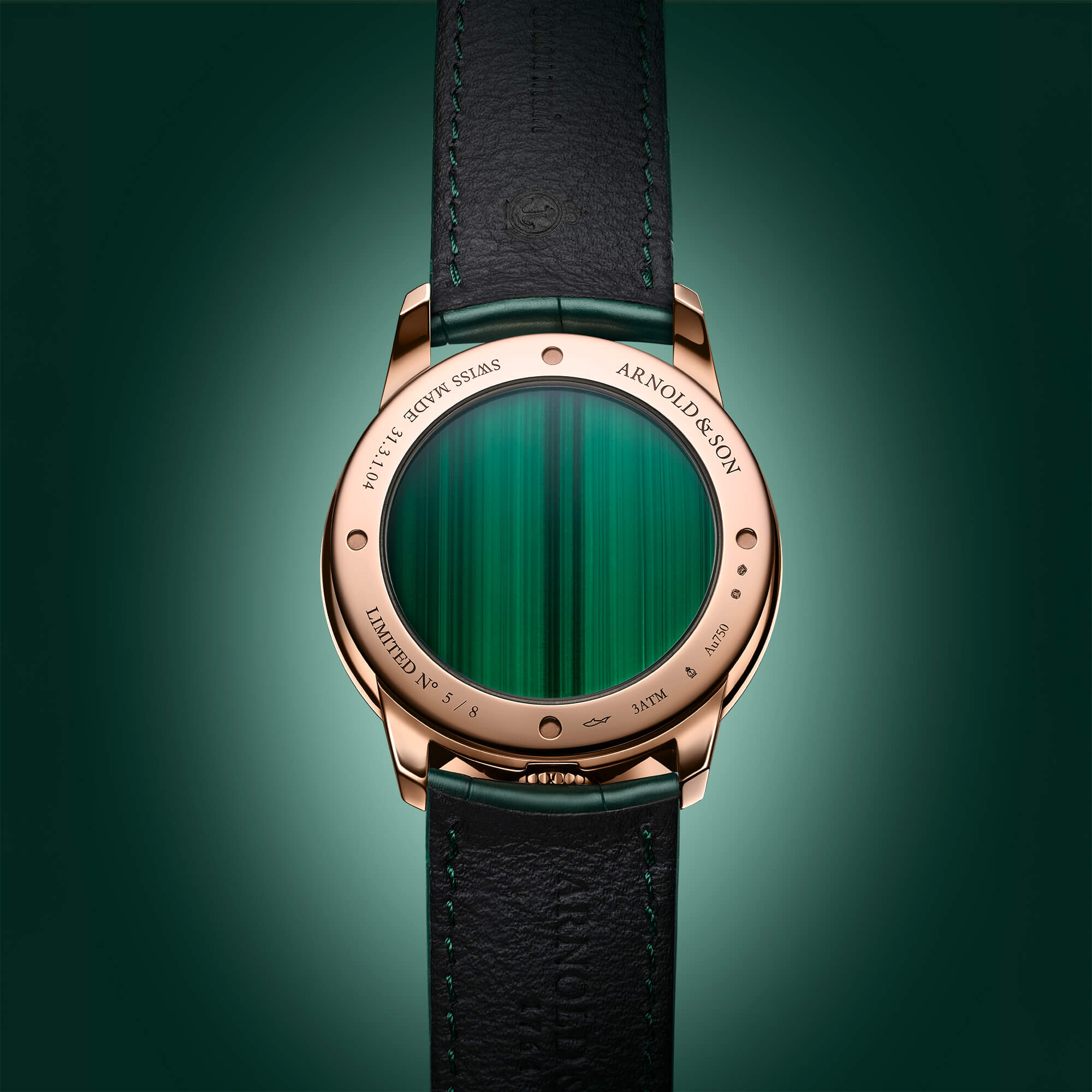 Arnold Son Time Pyramid 425 MalachiteORO ATRÁS Watches World