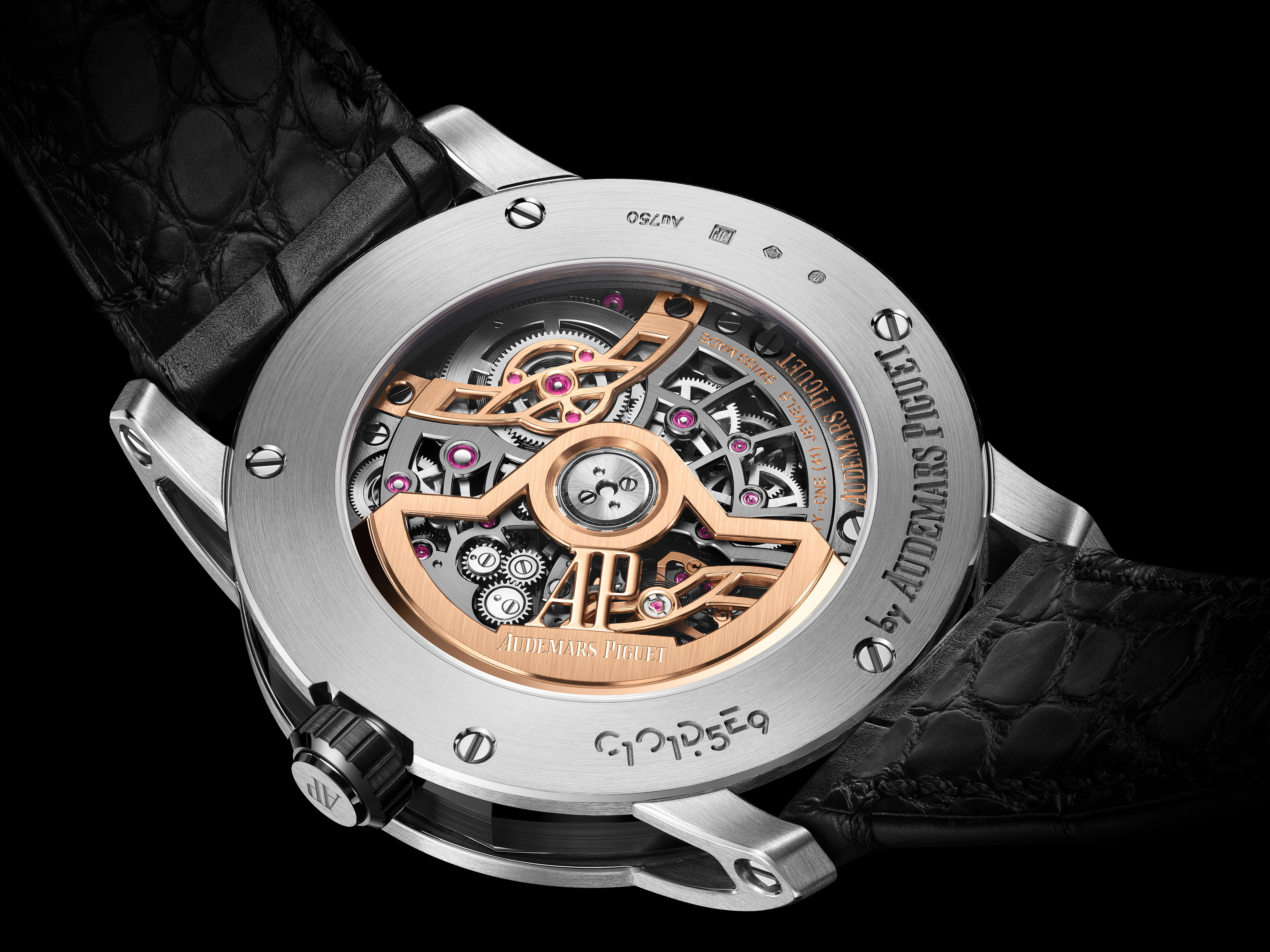 CODE26443NBOOD002CR01backcaseGP06DIGITAL Watches World CODE 1159 BY AUDEMARS PIGUET CALENDARIO PERPETUO AUTOMÁTICO ESQUELETADO