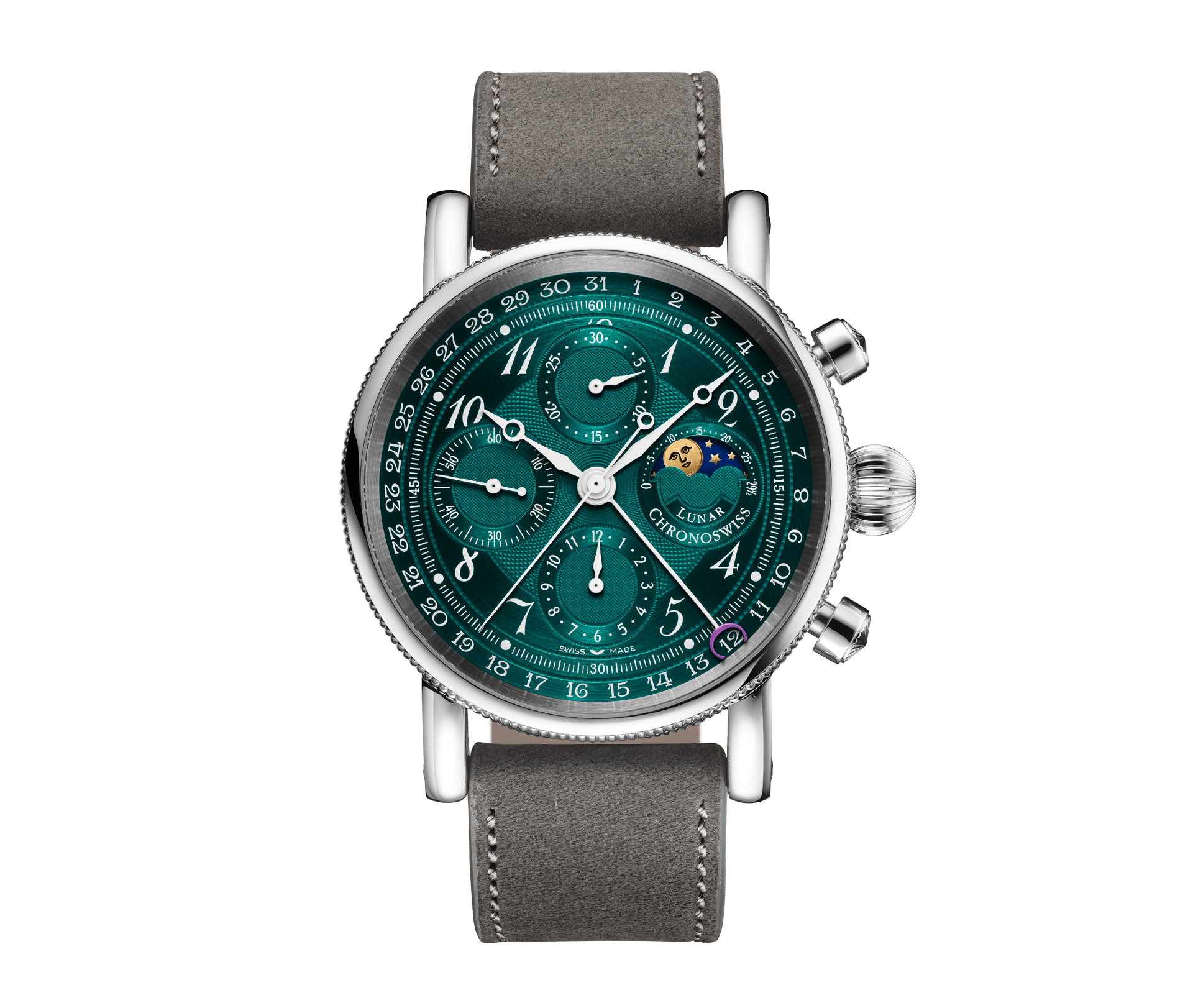 ChronoswissLunarChronographfront Watches World Chronoswiss Lunar Chronograph Aurora