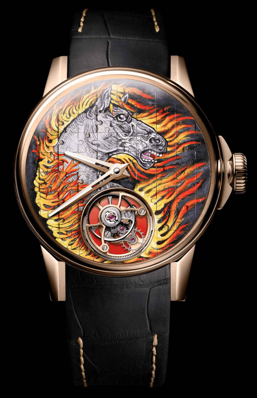 Louis Moinet Tourbillon Puzzle Fire HorseFRENTE Watches World