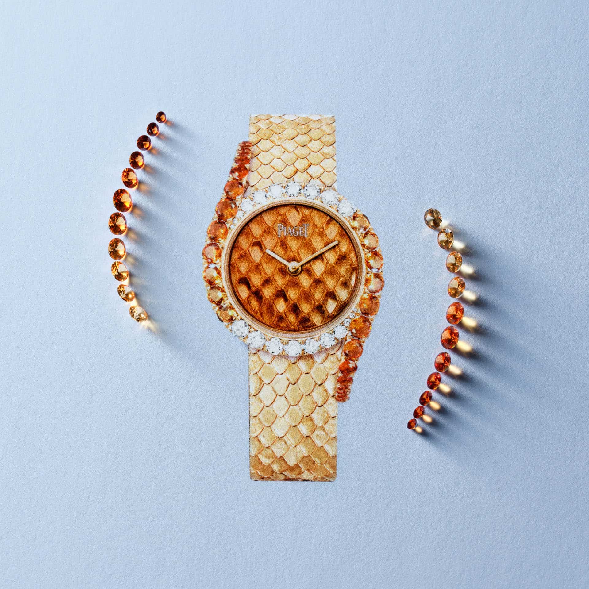 Piaget Limelight Gala 2026 Watches World Detalle de granates espesartitas en el nuevo Limelight Gala 2026