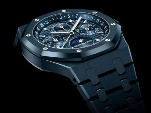 Royal Oak Calendario Perpetuo Automático Bleu Nuit, Nuage 50