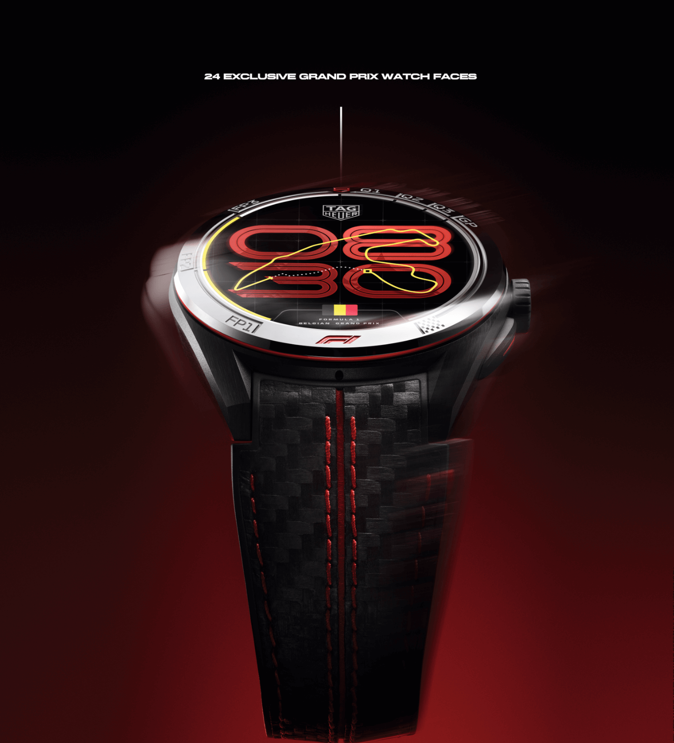 TAG Heuer Connected Calibre E5 45 mm x Fórmula 1 COMPLETO ROJO Watches World