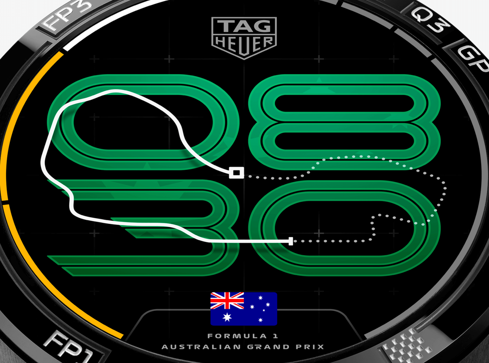 TAG Heuer Connected Calibre E5 45 mm x Fórmula 1 VERDE Watches World