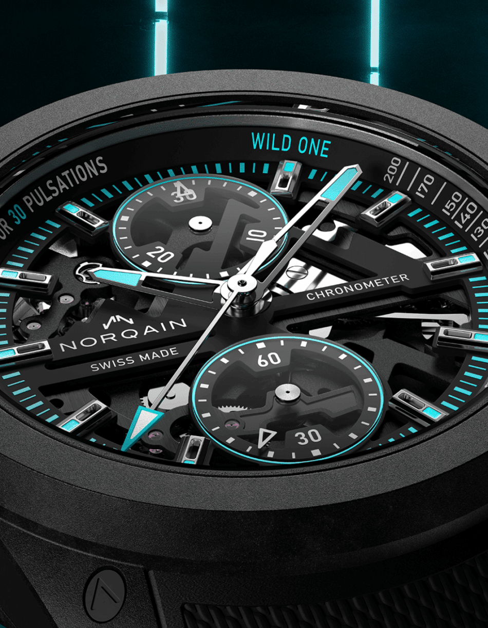 Norqain Wild ONE Skeleton ChronoDETALLE CARÁTULA Watches World