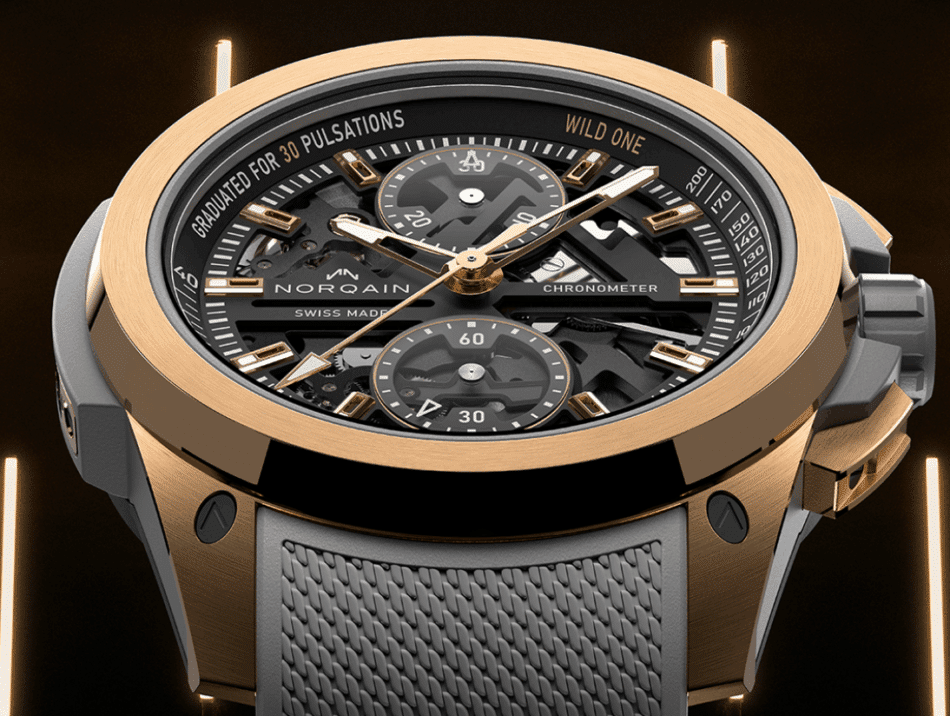 Norqain Wild ONE Skeleton ChronoGOLD CLOSEUP Watches World