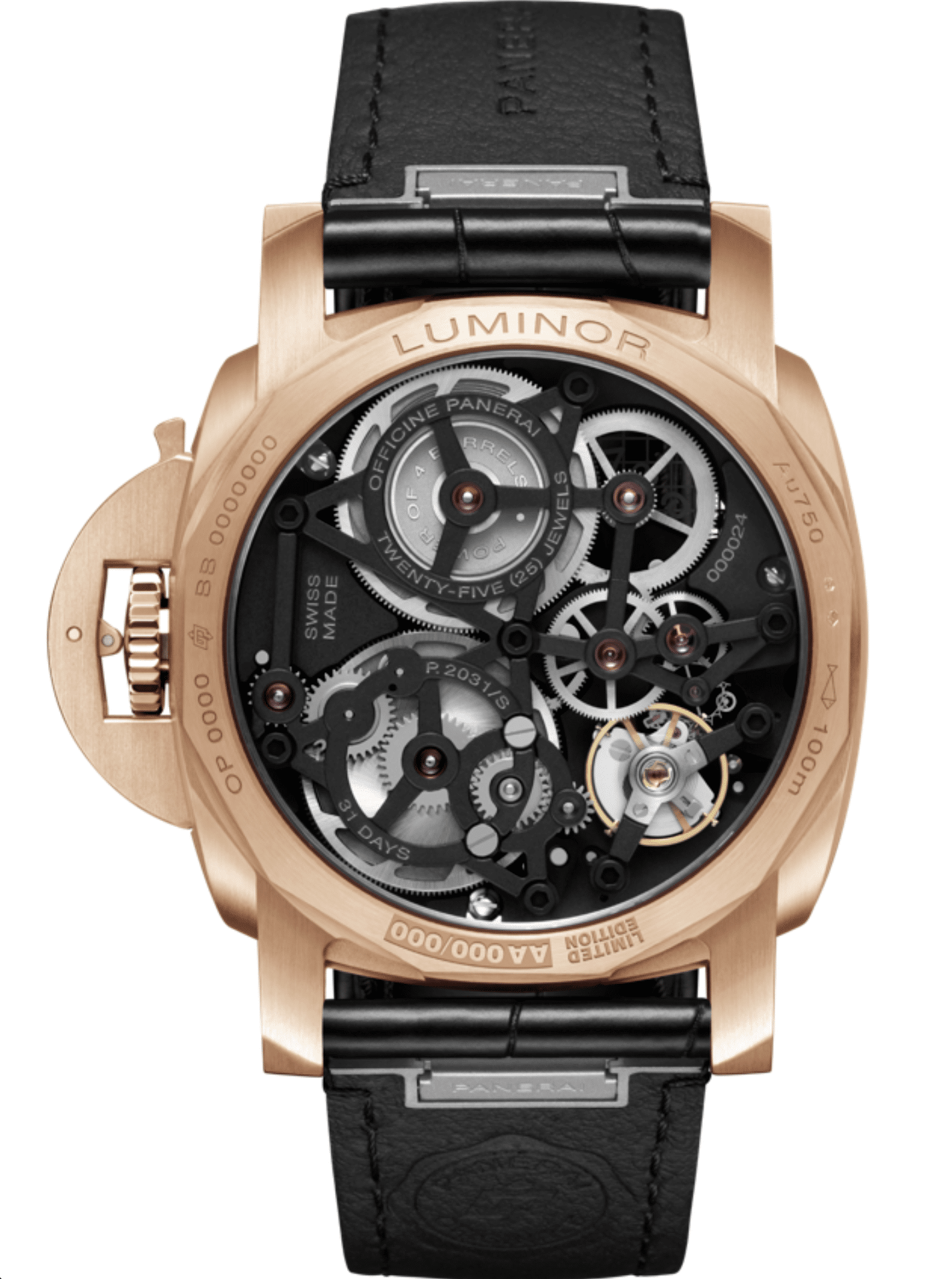 PAM01631BACK Watches World Panerai Luminor 31 Giorni PAM01631