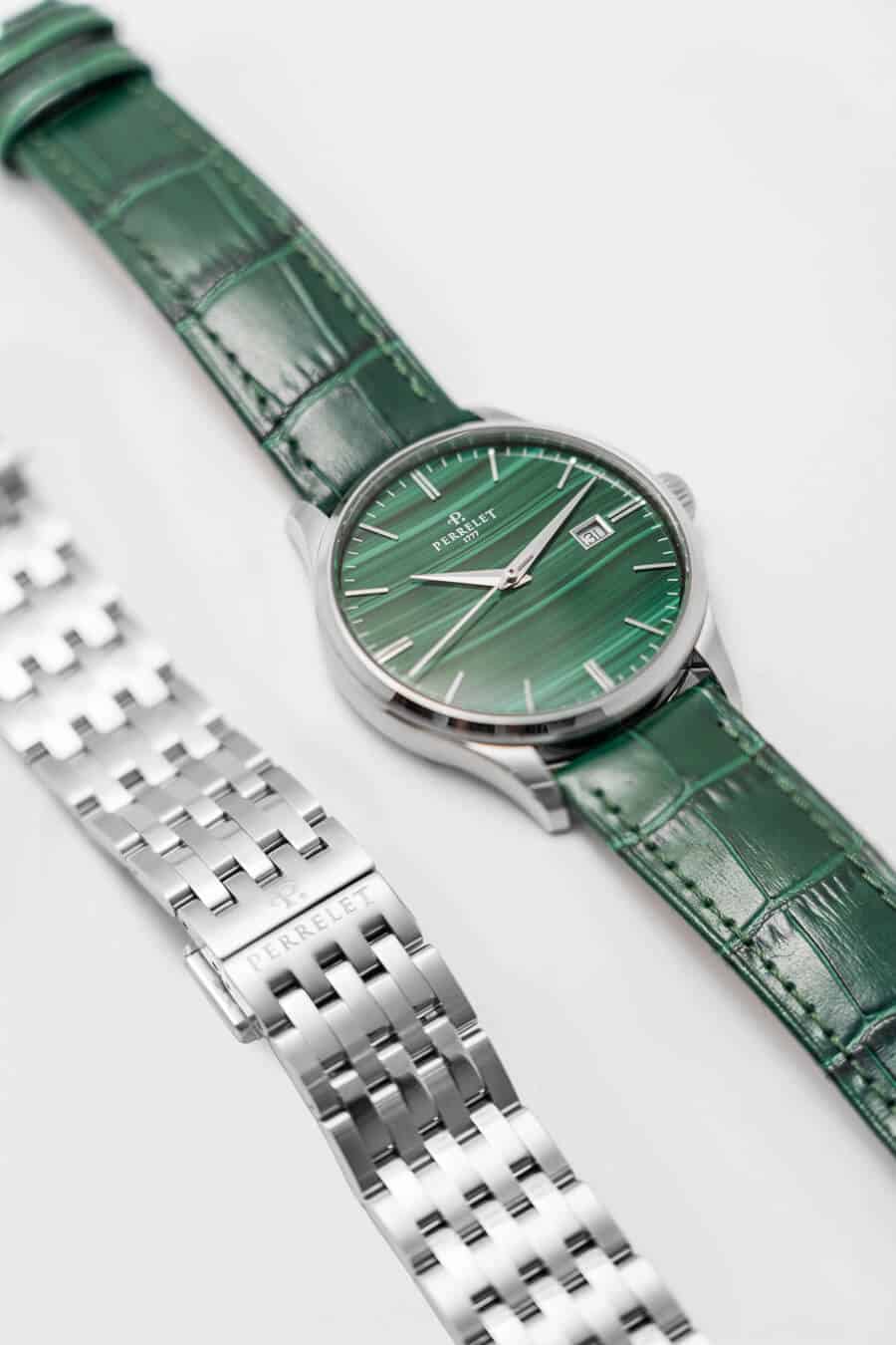 Perrelet Weekend MalachiteBRAZALETE Y CORREA Watches World