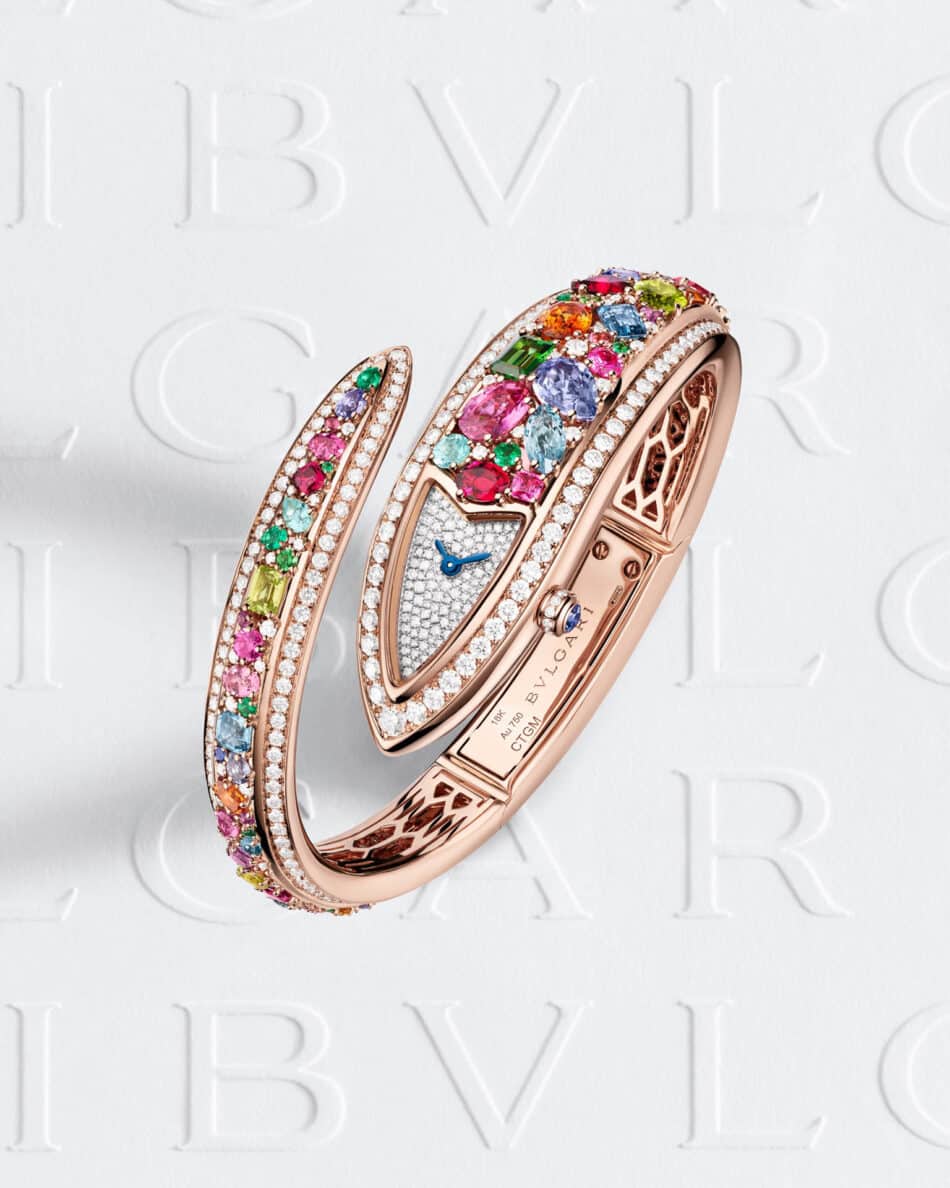 Bvlgari redefine el tiempo con Serpenti Aeterna en Watches and Wonders 2026 Watches World Bvlgari Serpenti Aeterna con pavé de piedras preciosas de colores
