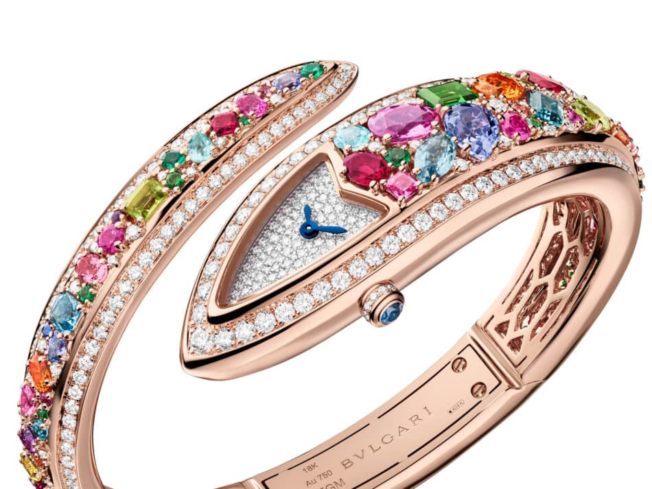 Serpenti Aeterna de Bvlgari joyería diseño y relojería en su forma más pura Watches World Reloj joya Serpenti Aeterna con acabado brillante y multicolor