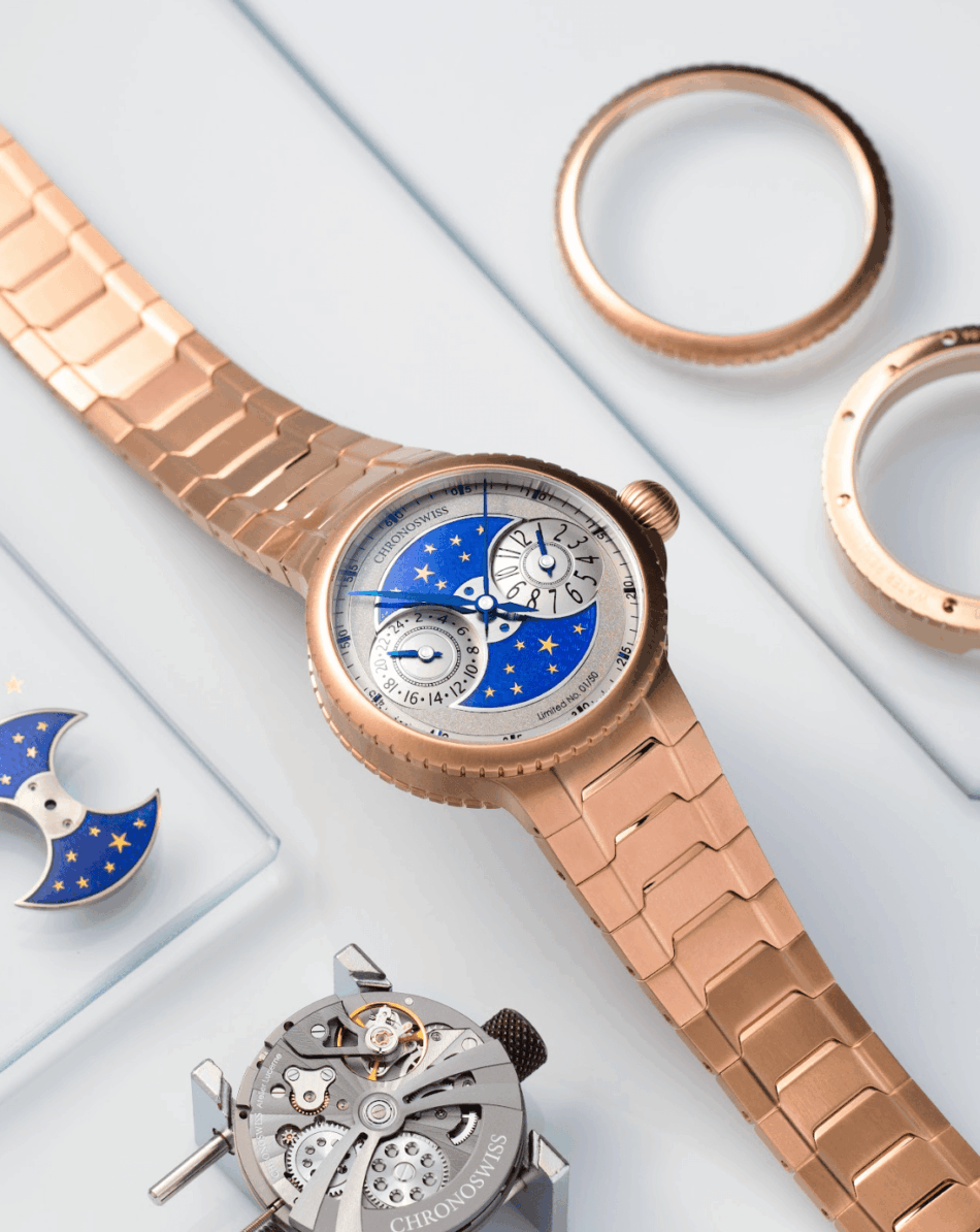 Chronoswiss PULSE GMT Enamel Sky GoldCOMPONENTES Watches World