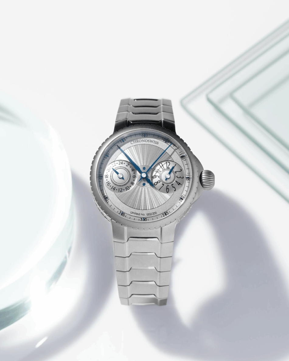 Chronoswiss PULSE GMT Silver GuillocheCOMPLETO Watches World