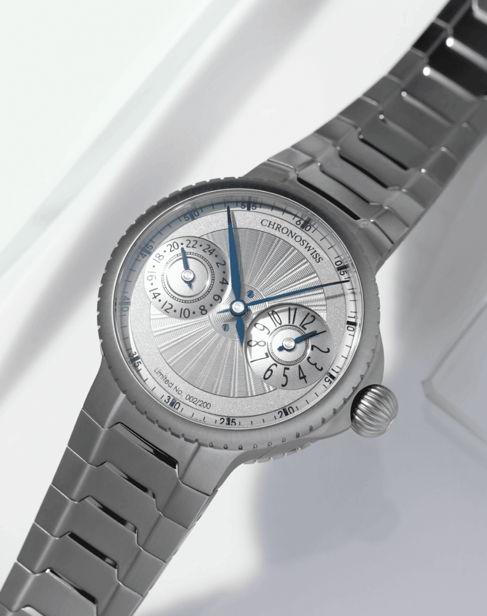 Chronoswiss PULSE GMT Silver GuillocheDE LADO Watches World