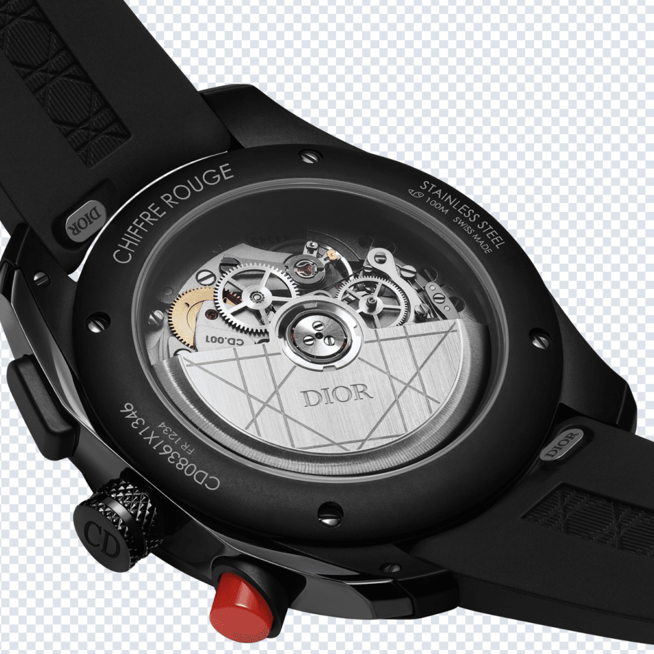 Dior Chiffre Rouge Black Ultimate 38 mm back Watches World Dior Chiffre Rouge Black Ultimate 38 mm