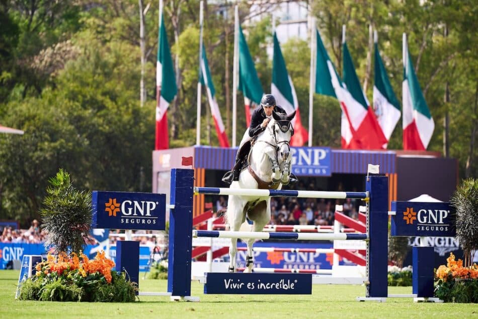 Final épico en el Longines Global Champions Tour México3 Watches World Piergiorgio Bucci Longines Global Champions Tour México salto final caballo Pallieter vd N Ranch