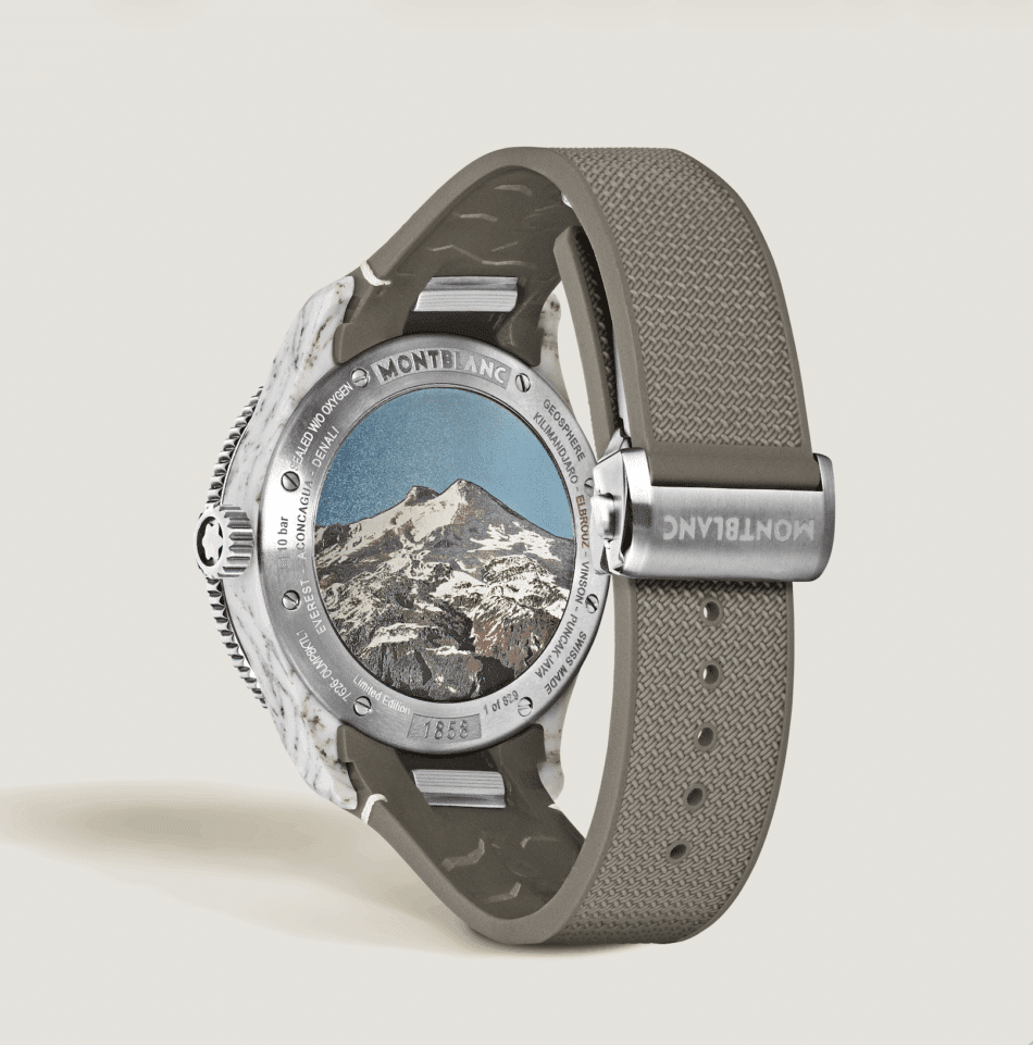 MONTBLANC1858 Geosphere 0 Oxygen Mount ElbrouzATRÁS Watches World